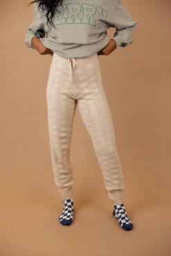 Antonoff Textured Knit Joggers - Cozy Lounge Pants -ROOLEE FASHION SHOP 7W4A4100