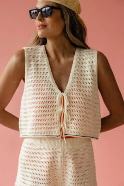 Justice Knit Tie Vest -ROOLEE FASHION SHOP 7W4A4318 websize