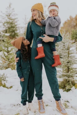 Striped Snuggle Is Real Kids Pajama Onesie with Buttons -ROOLEE FASHION SHOP 7W4A4351