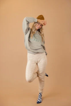 Antonoff Textured Knit Joggers - Cozy Lounge Pants -ROOLEE FASHION SHOP 7W4A4434 85a82b5e 2da5 43bf 885d d74c1fdaf83c