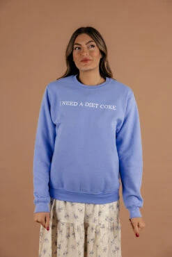 I Need A Diet Coke Sweatshirt: Cozy Fleece-Lined Graphic Pullover -ROOLEE FASHION SHOP 7W4A4442 b563bb15 34ec 42ca 873c 467c64219a9b