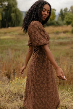 Pressed Petals Floral Embossed Dress -ROOLEE FASHION SHOP 7W4A4552 25724149 01fc 4464 95b8 cc89e8178748