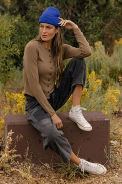 Harbor Mist Fisherman Beanie - Royal Blue Snug Fit Winter Hat