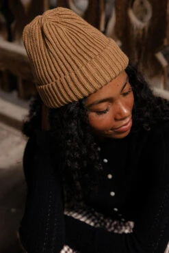 Ribbed Knit Beanie - The Wharf Classic Winter Essential -ROOLEE FASHION SHOP 7W4A4682 8f1b2964 8801 4864 ae98 c8b8ab75d955