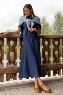 Midnight Muse Midi Skirt