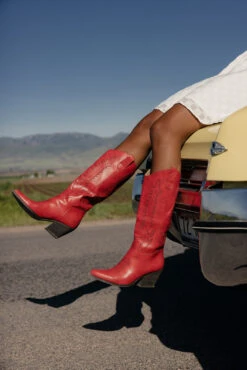 Izabella Western Cowboy Boots with Contrasted Embroidery -ROOLEE FASHION SHOP 7W4A4783 91e82d87 f1e0 4463 b3eb 5ab34d4d3284