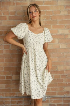 Hadlee Textured Puff Sleeve Dress -ROOLEE FASHION SHOP 7W4A4832 7aa7c58b a716 4ac6 a644 e653858b38b4