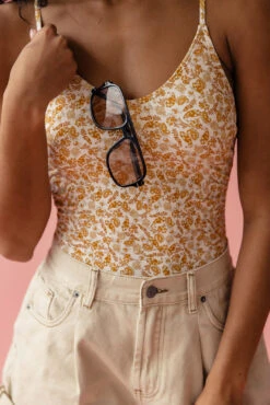 Floral One Piece Swimsuit - Eco-Friendly UPF 50 Swimwear with Adjustable Ties 13 Floral One Piece Swimsuit - Eco-Friendly UPF 50 Swimwear with Adjustable Ties -ROOLEE FASHION SHOP 7W4A4983