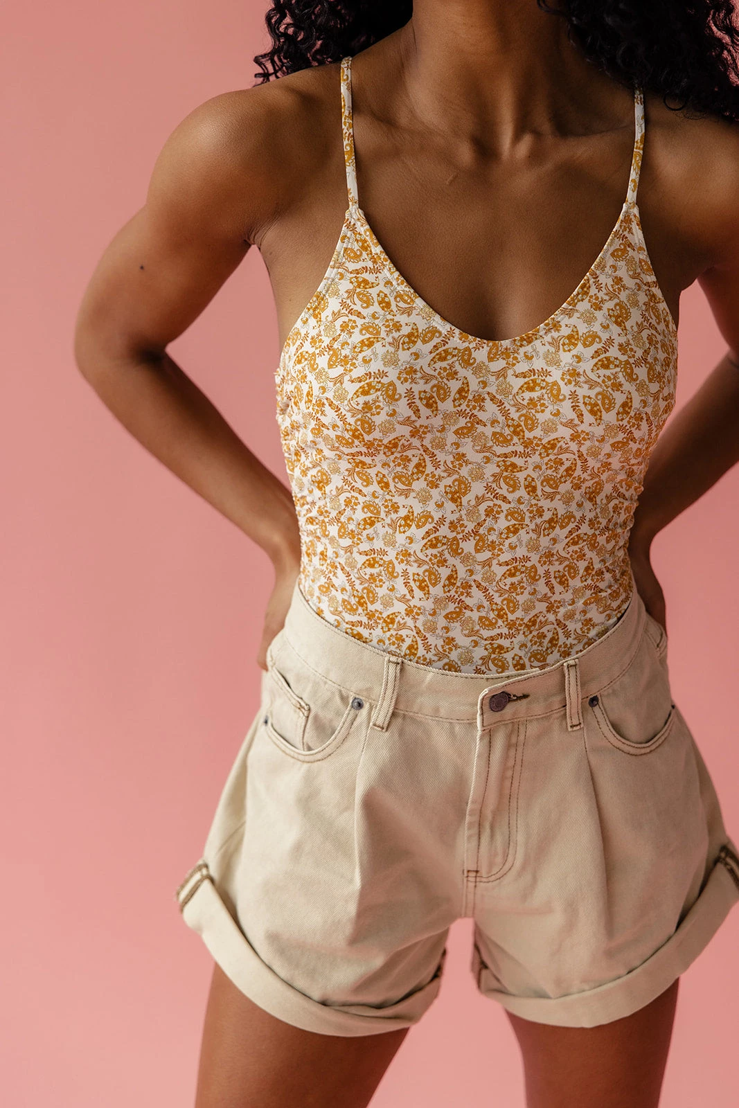 Floral One Piece Swimsuit - Eco-Friendly UPF 50 Swimwear with Adjustable Ties 5 Floral One Piece Swimsuit - Eco-Friendly UPF 50 Swimwear with Adjustable Ties - Image 3