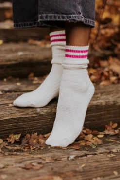 Free People Jackson Cozy Stripe Socks 34 Free People Jackson Cozy Stripe Socks -ROOLEE FASHION SHOP 7W4A5006 1