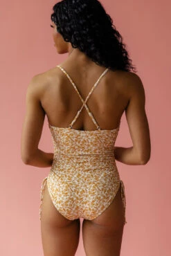 Floral One Piece Swimsuit - Eco-Friendly UPF 50 Swimwear with Adjustable Ties 15 Floral One Piece Swimsuit - Eco-Friendly UPF 50 Swimwear with Adjustable Ties -ROOLEE FASHION SHOP 7W4A5009