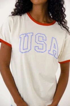 Patriotic USA Outline Ringer Tee for Kids - Red and Blue July 4th Shirt 16 Patriotic USA Outline Ringer Tee for Kids - Red and Blue July 4th Shirt -ROOLEE FASHION SHOP 7W4A5102 09310396 9431 4c61 be68 177457781dd5