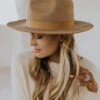 Gigi Pip The Monroe Hat - Classic Wool Rancher Fedora -ROOLEE FASHION SHOP 7W4A5116