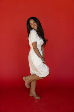 White Puff Sleeve Smocked Waist Dress - Feminine Knee-Length Fit 11 White Puff Sleeve Smocked Waist Dress - Feminine Knee-Length Fit -ROOLEE FASHION SHOP 7W4A5148 5e1ddfe2 89f2 4fb2 8069 a096a2f7b8c5