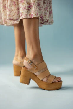 Comfortable Strappy Platform Heels - Frisa Lightweight Leather Sandals -ROOLEE FASHION SHOP 7W4A5158