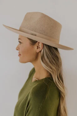 Gigi Pip The Monroe Hat - Classic Wool Rancher Fedora -ROOLEE FASHION SHOP 7W4A5215