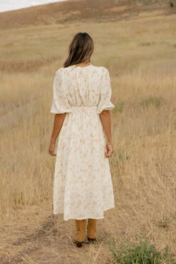 Floral Tiered Midi Dress with Pockets and Tie Waist -ROOLEE FASHION SHOP 7W4A5224 8505b858 eae4 44d6 8c19 77637797a75b