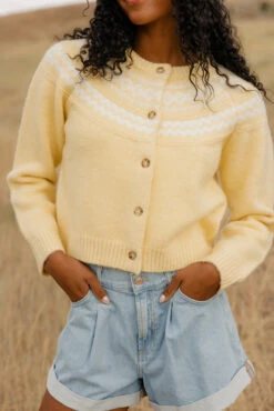 The Buttercream Soft Knit Cardigan with Contrast Trim