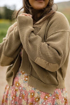 Free People Worn Thru Surplus Cardi - Slouchy Relaxed Fit -ROOLEE FASHION SHOP 7W4A5266