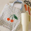 Very Cherry Foldable Cotton Pocket Tote - Reusable Market Bag -ROOLEE FASHION SHOP 7W4A5452 86fd9d3c d83e 4741 86c8 e568264b00ca