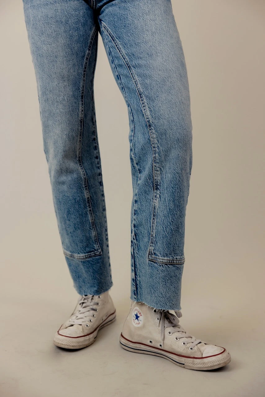 Free People Risk Taker Mid Rise Straight Leg Jeans 16 Free People Risk Taker Mid Rise Straight Leg Jeans - Image 14