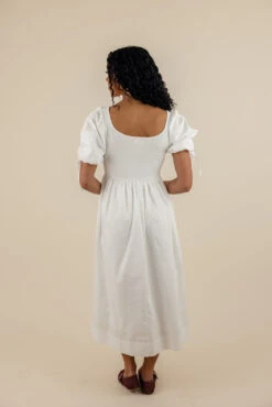 Crystal Clear Vintage Square Neck Puff Sleeve Dress with Drawstring Ties 13 Crystal Clear Vintage Square Neck Puff Sleeve Dress with Drawstring Ties -ROOLEE FASHION SHOP 7W4A5527