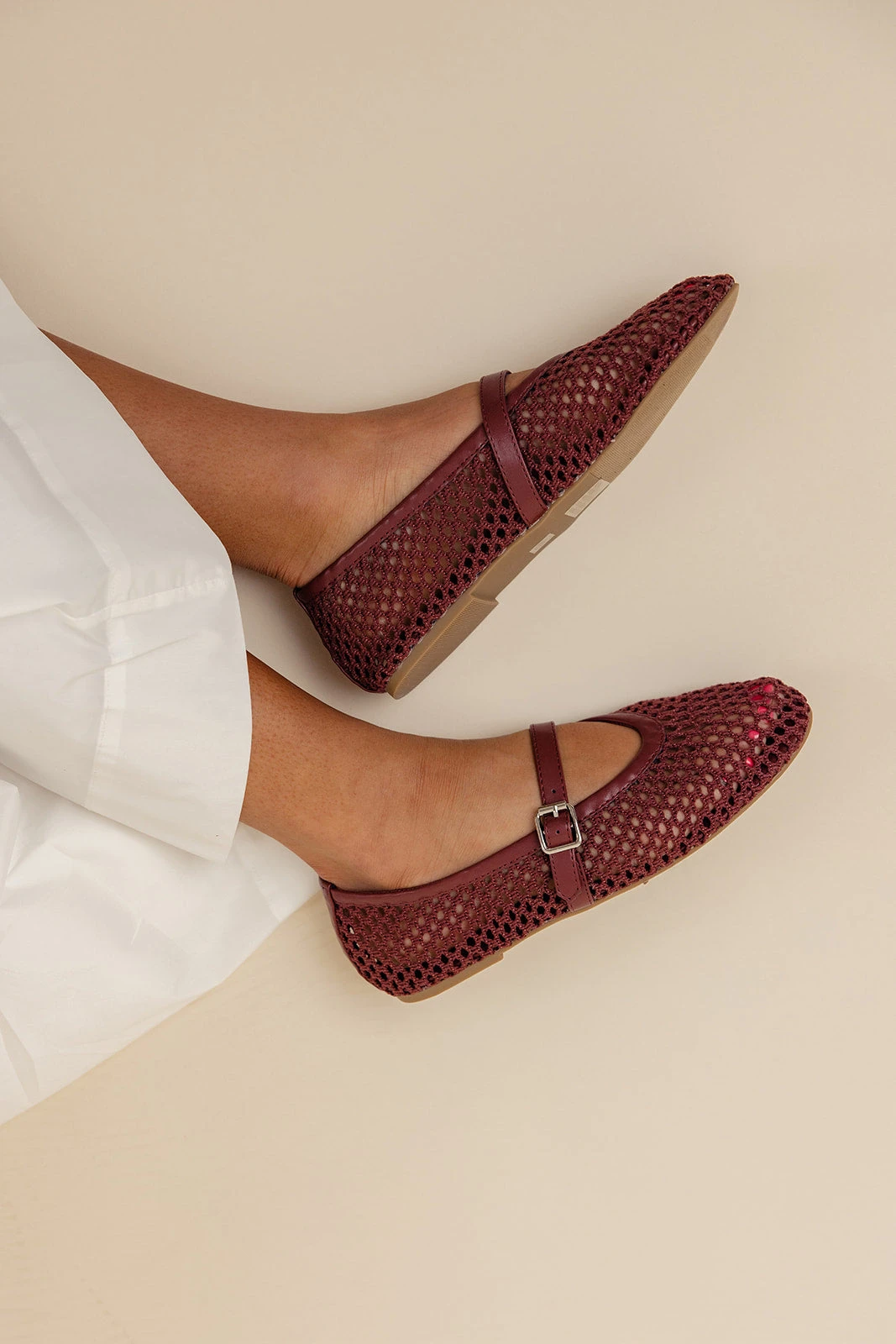 Matisse Nolita Ballet Flats - Vegan Fishnet Mary Jane Shoes 4 Matisse Nolita Ballet Flats - Vegan Fishnet Mary Jane Shoes - Image 2