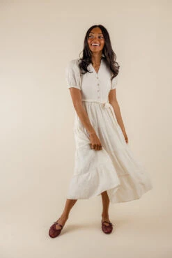 Floral V-Neck Tiered Maxi Dress with Puff Sleeves and Pockets