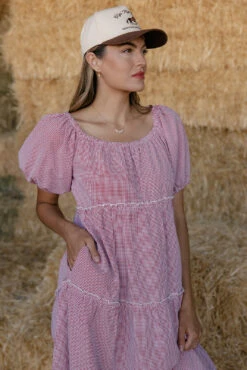This Land Gingham Dress -ROOLEE FASHION SHOP 7W4A5676
