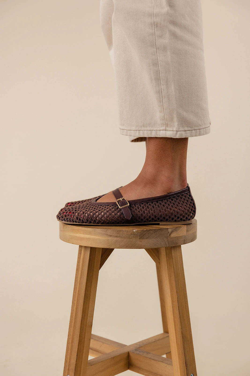 Matisse Nolita Ballet Flats - Vegan Fishnet Mary Jane Shoes 6 Matisse Nolita Ballet Flats - Vegan Fishnet Mary Jane Shoes - Image 4