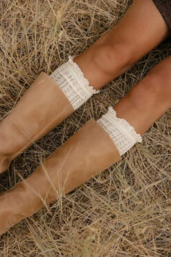 Free People Misty Net Pointelle Tall Socks