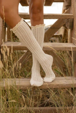 Free People Misty Net Pointelle Tall Socks 8 Free People Misty Net Pointelle Tall Socks -ROOLEE FASHION SHOP 7W4A5984 d186afbe 0640 40f5 9daa ecaddf683a07