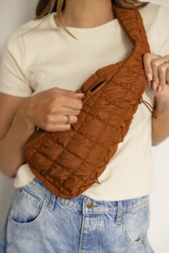 Quilted Sling Bag with Adjustable Strap - Mazie Collection 23 Quilted Sling Bag with Adjustable Strap - Mazie Collection -ROOLEE FASHION SHOP 7W4A5993