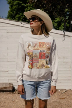 Western Rodeo Graphic Pullover - Oversized Terry-Lined Sweatshirt -ROOLEE FASHION SHOP 7W4A5999 fedc75b8 051c 4627 a6d9 076777af8924