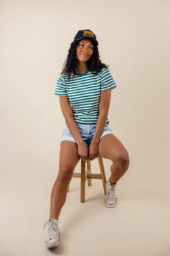 Striped Relaxed Boxy Tee - Soft and Stretchy Casual Top -ROOLEE FASHION SHOP 7W4A6020 1aa84ded 36ba 4a5d a3db 4beef1439305