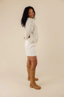 Let Me Be Pleated Bermuda Shorts with Elastic Waistband -ROOLEE FASHION SHOP 7W4A6078