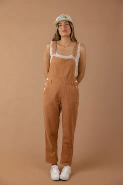 Classic Straight Leg Denim Overalls with Functional Pockets -ROOLEE FASHION SHOP 7W4A6271