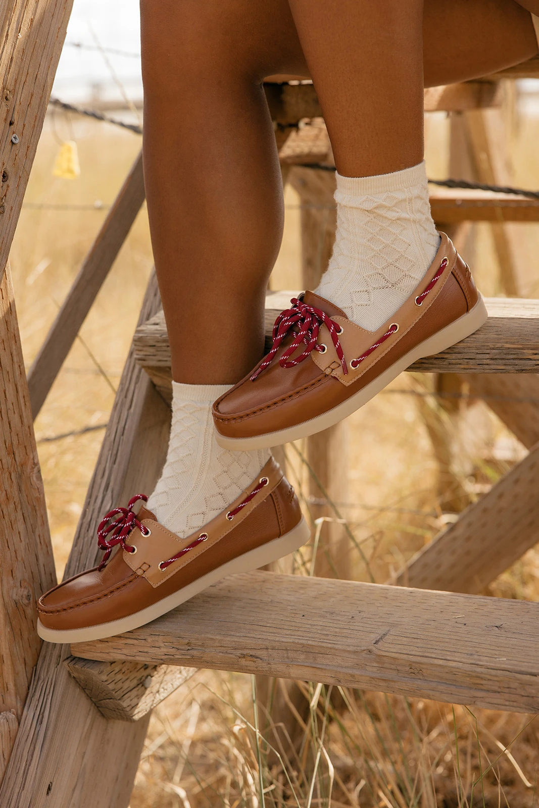 Men's Classic Boat Shoes - Brown & Tan Nautical Loafers 5 Men's Classic Boat Shoes - Brown & Tan Nautical Loafers - Image 3