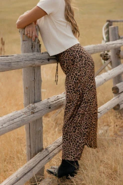 Leopard Print Maxi Skirt - Flowy Drawstring Waist Silky Long Skirt -ROOLEE FASHION SHOP 7W4A6485 e90dfce2 55d4 4aa1 9f0c e0a12be432e6