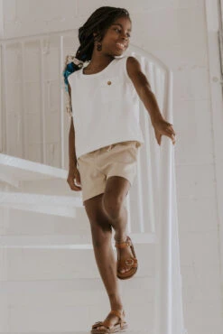 Kids' Mini Simi Detail Tank - Versatile White Spring Top -ROOLEE FASHION SHOP 7W4A6586 6a7b184f 23e2 4afb 9ac7 4dc51721bfd9