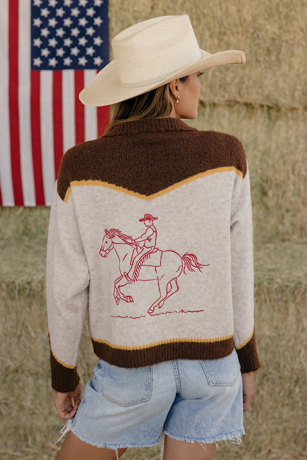 My First Rodeo Retro Knit Zip-Up Jacket 7 My First Rodeo Retro Knit Zip-Up Jacket - Image 5