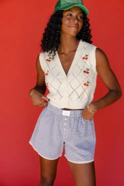 Cherry Print Button-Up Knit Sweater Vest -ROOLEE FASHION SHOP 7W4A6637 e3a4c804 a4a5 4cdf 8566 7b397ab5bd48