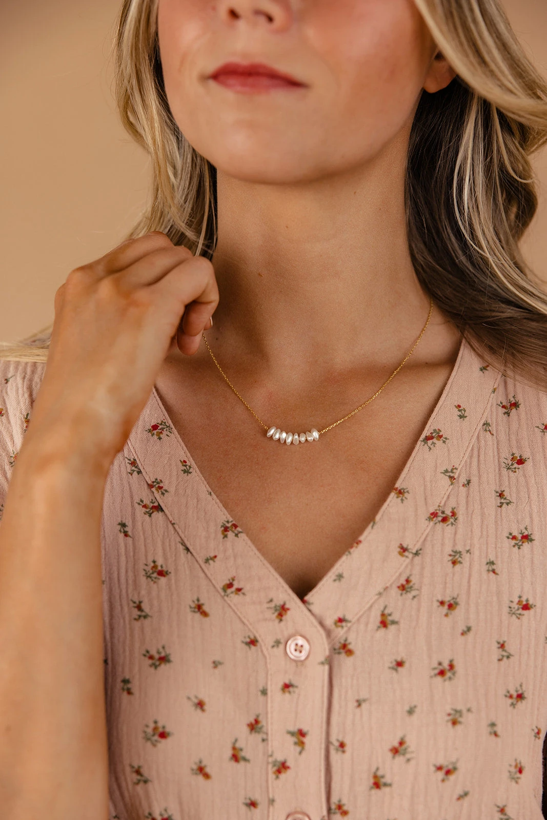 Dainty 18k Gold Plated Pearl Necklace - Elegant Minimalist Jewelry 4 Dainty 18k Gold Plated Pearl Necklace - Elegant Minimalist Jewelry - Image 2