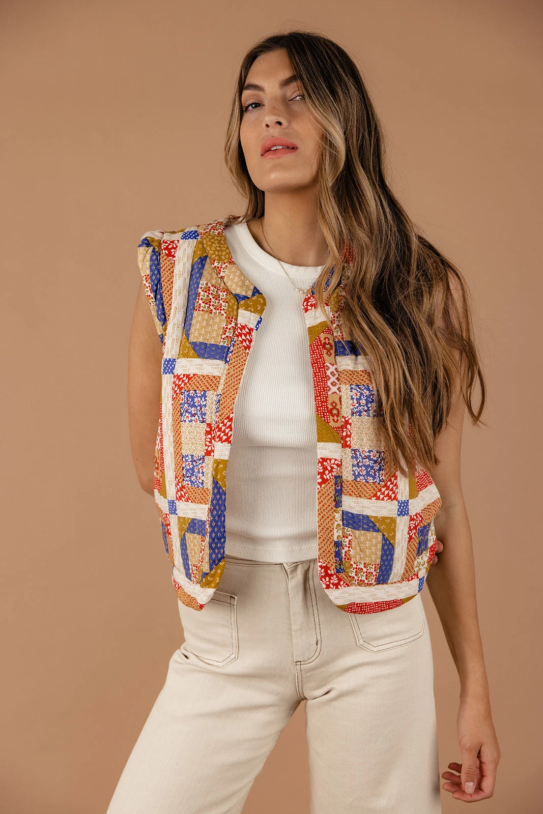 Kim Patchwork Puff Quilted Vest 8 Kim Patchwork Puff Quilted Vest - Image 6
