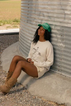 Ride 'Em Cowboy Embroidered Soft Knit Sweater -ROOLEE FASHION SHOP 7W4A6855