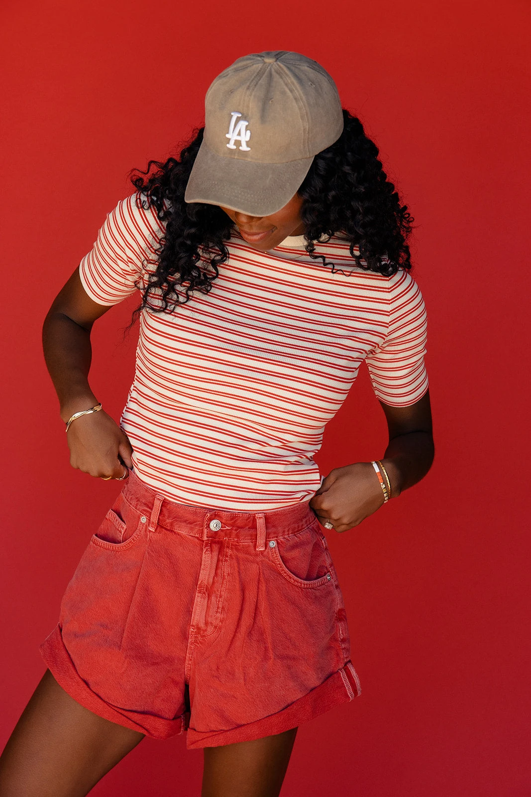 Striped Ribbed T-Shirt - Comfortable Everyday Crew Neck Tee 20 Striped Ribbed T-Shirt - Comfortable Everyday Crew Neck Tee - Image 18