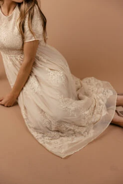 Juliette Smocked Lace Midi Dress for Special Occasions 30 Juliette Smocked Lace Midi Dress for Special Occasions -ROOLEE FASHION SHOP 7W4A6986