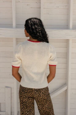 Lightweight Summer Knit Blouse with Red Contrast Stitching 15 Lightweight Summer Knit Blouse with Red Contrast Stitching -ROOLEE FASHION SHOP 7W4A7014 b7c83ba0 693f 48e7 860e 3217315acd4e