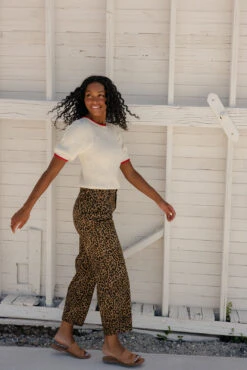 Leopard Print Barrel Jeans - Relaxed High-Rise Curved Leg -ROOLEE FASHION SHOP 7W4A7064 48160c62 2aca 4f40 8142 332735901524