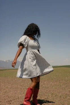 Ashlynn Square Neck Dress -ROOLEE FASHION SHOP 7W4A7299